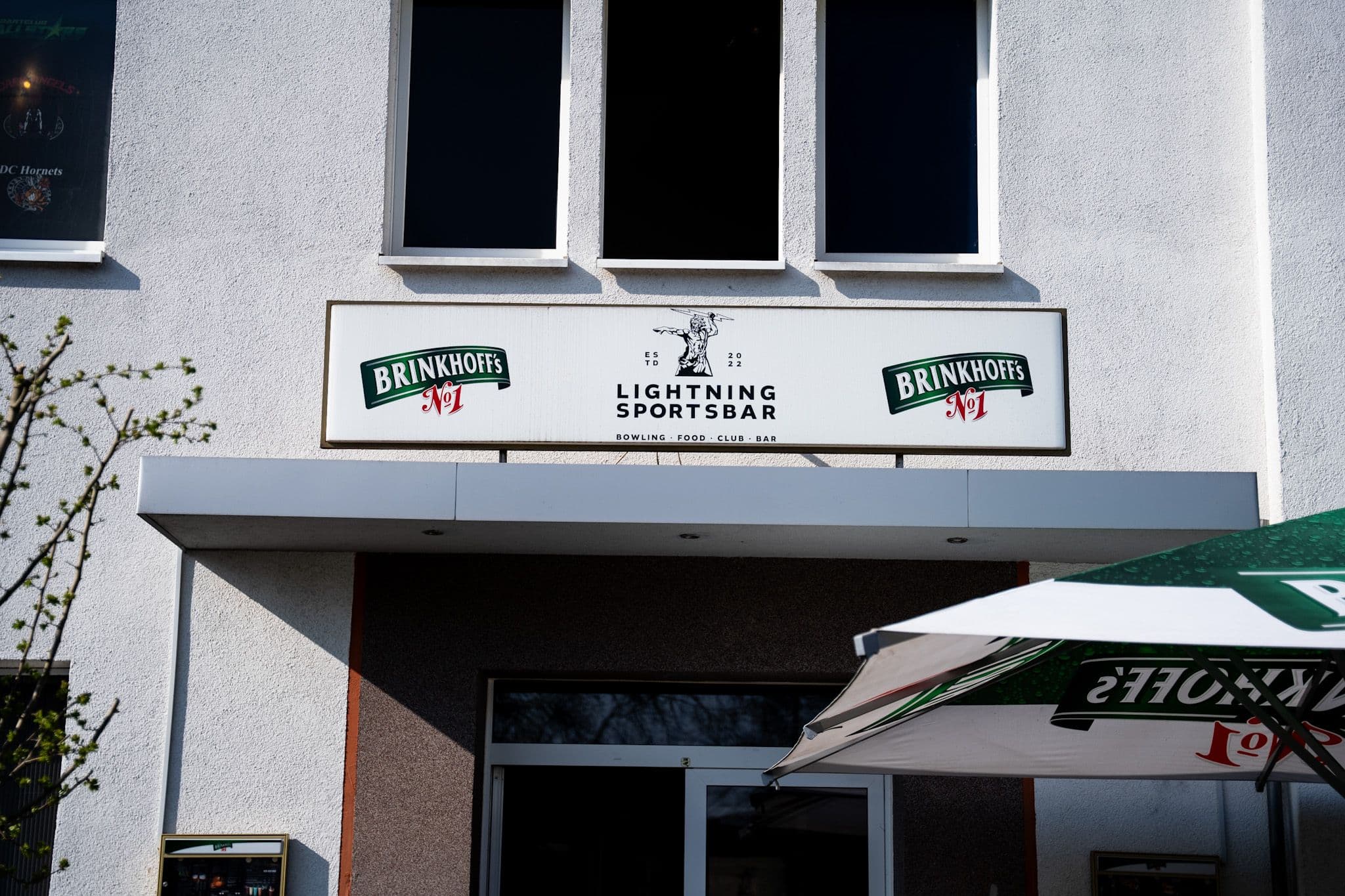 Außenansicht der Lightning Sportsbar in Lüdinghausen